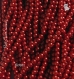 100 perles rondes marron rouge terre cuite 6mm en verre nacre renaissance *ru29.4 