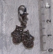 1 charm moufles de noel breloque perle mousqueton metal argente christmas *v541 