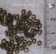 100 anneaux 3mm x 0,7mm metal bronze pour breloques chaine mousquetons *j130 