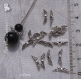Lot 20 intercalaires spacers perles metal argente ailes d'ange 12mm x 3mm perforation 1,5mm *s37 