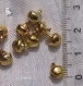 Lot 50 clochettes grelots breloques perles 8mm x 6mm en métal doré or clair 8x6mm noel christmas *o174 