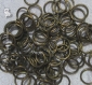 100 anneaux 9mm metal couleur bronze breloque chaine mousqueton *j24 