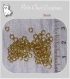 400 anneaux 3mm metal dore or clair pour breloques chaine mousquetons *o168.400 