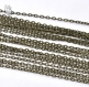 1m chaine 3x2mm maillon forÇat metal couleur bronze perles colliers *j1 