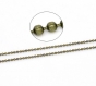 1m chaine boules billes 1-1,5mm metal coueleur bronze perles colliers fils *j108 