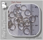 Lot 200 anneaux de jonction 7mm x 0,7mm metal argente clair pour breloques chaine mousquetons *a57.200 