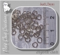 400 anneaux 4mm metal argente clair pour breloques chaine mousquetons *a55.400 