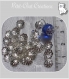 100 coupelles perles intercalaires filigranes metal argente clair 7mm *s26 
