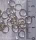 100 anneaux de jonction 7mm x 0,7mm metal argente clair pour breloques chaine mousquetons *a57 