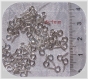 100 tiges clous boucle 8x4mm metal arente clair pour fimo pendentifs resine*a133 