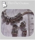10 belieres 12x9mm metal argente anneau coeurs bracelet collier breloque *e171 