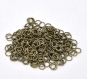 100 anneaux 7mm metal couleur bronze pour breloques chaine mousquetons *j22 