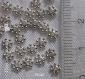 50 intercalaires coupelles spacers perles metal argente clair 4mm *s24 