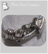 2 perles charms cheval metal argente 13x15mm trou 4mm pour chaine serpent *e65 