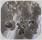 3 charms sac chat corset breloques sur mousquetons perles metal argente *v307 