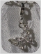 1 charm papillon strass cristal metal argente breloque sur mousqueton *v533 
