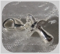 1 charm tetine bebe 3d breloque mousqueton metal argente clipper *v274a 