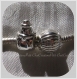 2 charms perles anneaux bonhomme de neige & boule metal argente 13/10mm trou 5mm *e235 