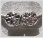 2 charms perles anneaux metal argente fleurs/flocons 10x9mm trou 5mm compatibles serpent *e239 