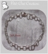 1 bracelet chaine 19cm metal argente maillon 7x4mm mousqueton breloques charms*c183.19 