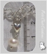 1 charm mousqueton clipper perle d’eau douce blanche metal argente *v117 
