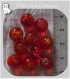 10 perles rondes rouge-soleil verre lampwork 8-9mm feuille argent *l301 