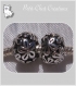 2 charms perles anneaux fleurs metal argente 9x12mm trou 5mm compatibles *e216 