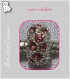 Charm perle metal argente rose pour bracelet serpent *hu1d 