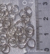 100 anneaux 6mm metal argente clair pour breloques chaine mousquetons *a2 