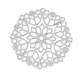 10 estampes support cabochon filigranes fleur mÉtal argentÉ coloris gris metal 35mm *a161 