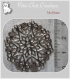 10 estampes support cabochon filigranes fleur mÉtal argentÉ coloris gris metal 35mm *a161 
