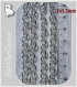 1m chaine solide 7x5,5mm en metal argente clair perles colliers bracelets*c142 