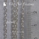 5m chaine 3x2mm maillon forcat crante metal argente clair *c64 