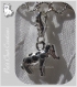 1 charm chien noir breloque 3d mousqueton metal argente pendentif 30x20mm *v421 