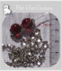 50 intercalaires coupelles spacers perles métal argenté coloris metal 6,5mm fil tige*s35 