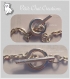 10 fermoirs toggle metal argente pour bracelet collier 14x11mm 15x5mm *t20 