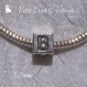 1 charm lettre "b" perle rondelle anneau en metal argente 7x7mm *k33a 