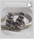 Lot 2 charms perles anneaux bonhomme de neige noel metal argente pour chaine serpent *e220 