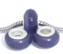 2 charms perles donuts violet metal argente pierre oeil de chat 14mm *n26 