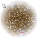 100 anneaux 4mm metal dore pour breloques chaine mousquetons *o114 