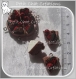2 breloques pendentifs gateau a la creme chocolat pasteque fraise anneau *b354 