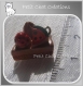 2 breloques pendentifs gateau a la creme chocolat pasteque fraise anneau *b354 