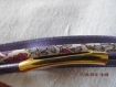 Br87 - magnifique bracelet en métal couleur doré en ruban et cuir de style romantique 