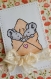 Carte félicitations de mariage petites souris et dentelle 