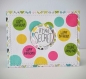 Carte surprise bulles colorées happy birthday carte à gratter 