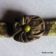 Bracelet tissu style ameublement vert - 590 - 