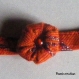 Bracelet tissu style ameublement orange - 589 - 