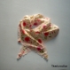 Petite foulard liberty à fleur et dentelle rose - 385 - 