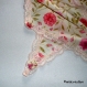 Petite foulard liberty à fleur et dentelle rose - 385 - 