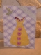 Carte representant une robe a paillette décorer de strass et de bouton idée fete des meres 